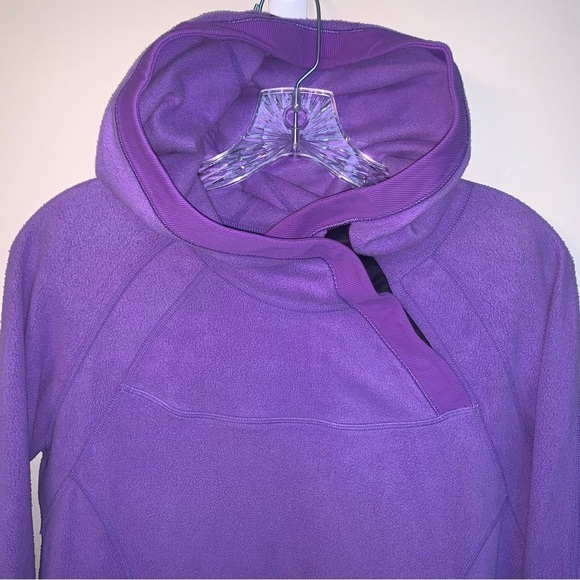 Lululemon Fleece Pullover Hoodie Purple 6 - Picture 6 of 9